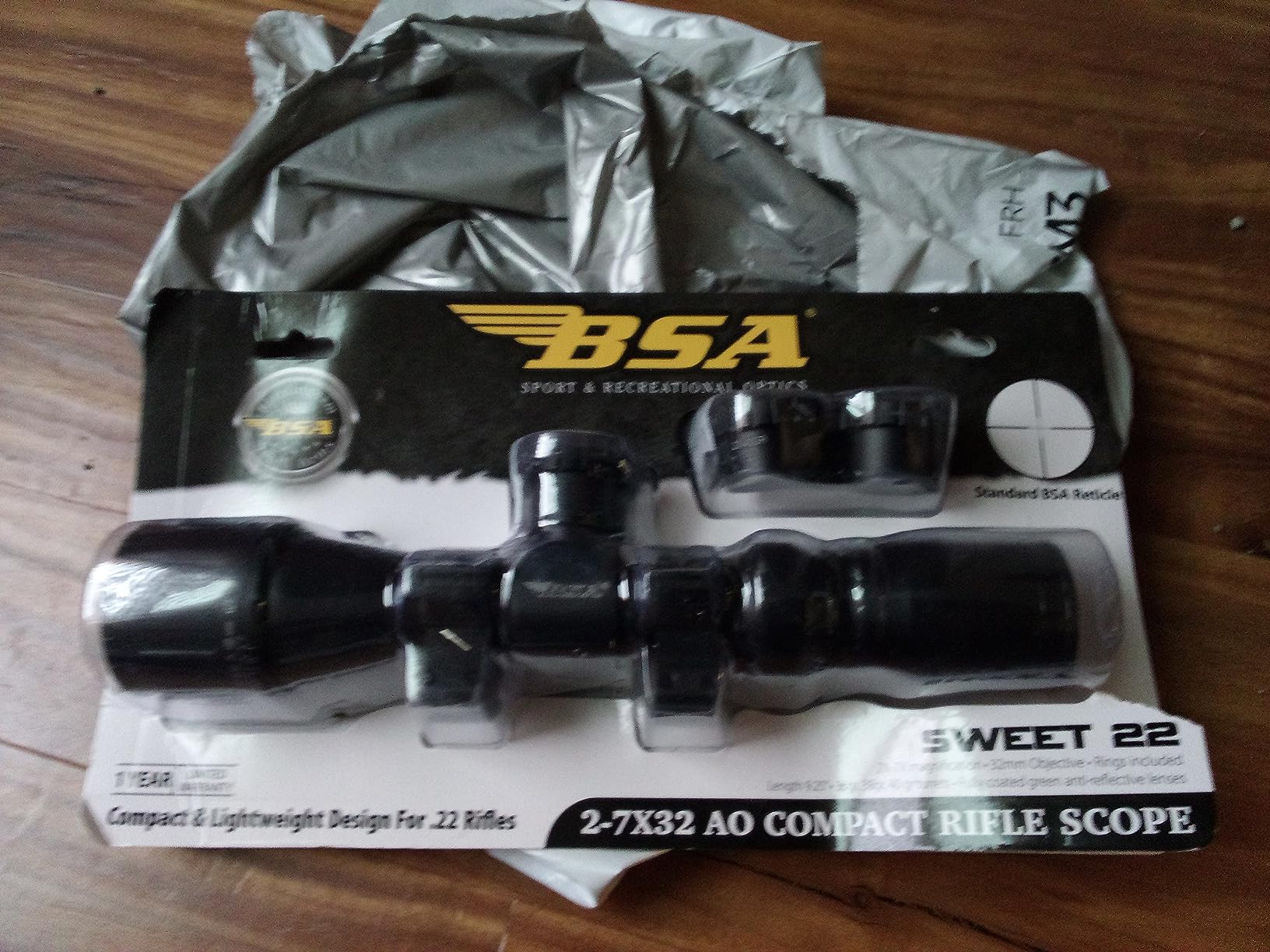 BSA Sweet .22 AO 2-7x32 Compact Rimfire Scope customer photo 1