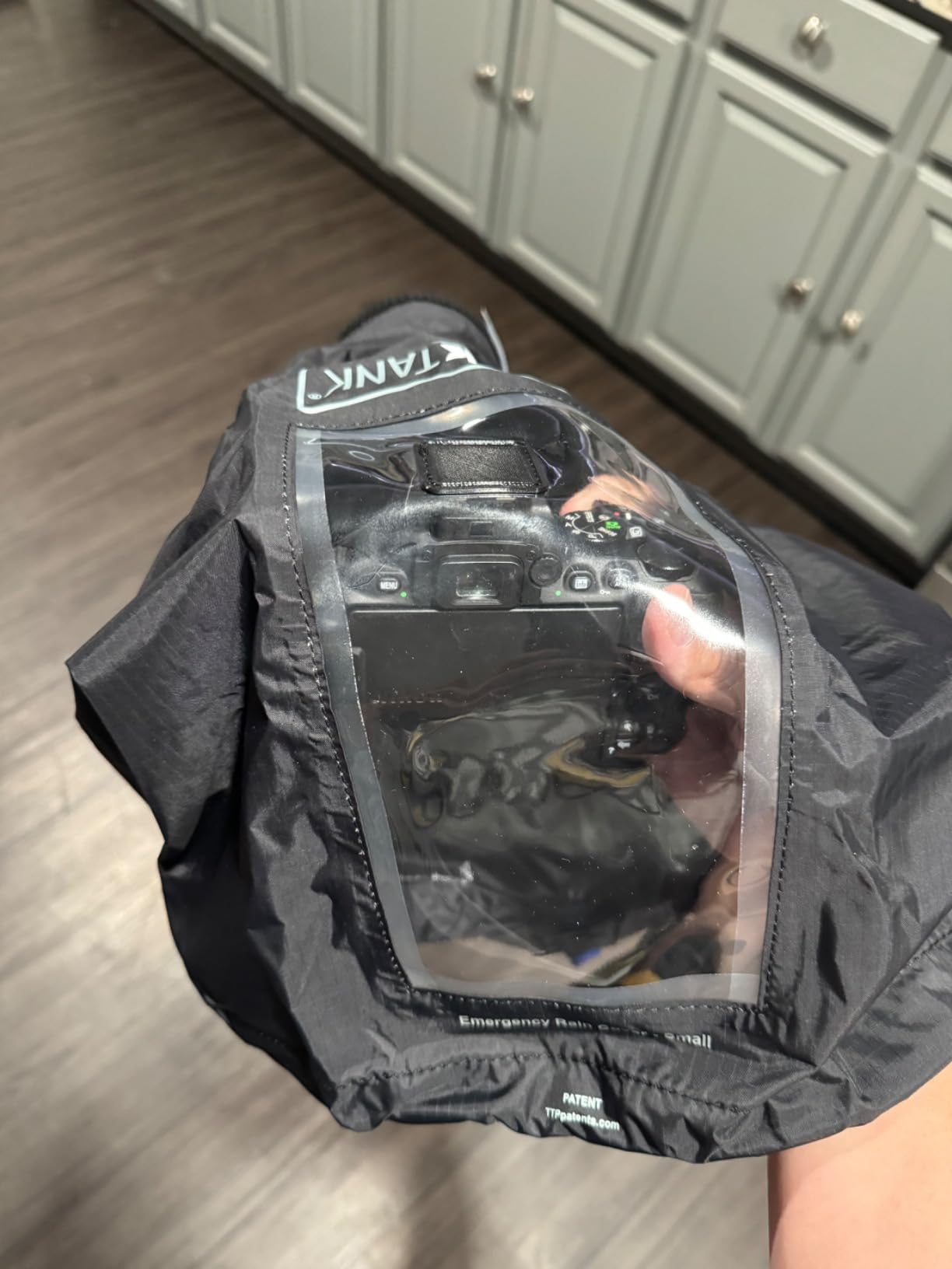 Think Tank Emergency Rain Cover for DSLR and Mirrorless Cameras with 24-70mm Lens - Small (Black) customer photo 2