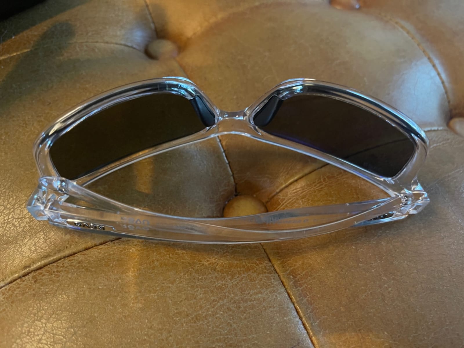 Revo Sunglasses Finley: Polarized Lens with Eco-Friendly Rectangle Frame, Crystal Frame with Blue Water Nylon Lens customer photo 2
