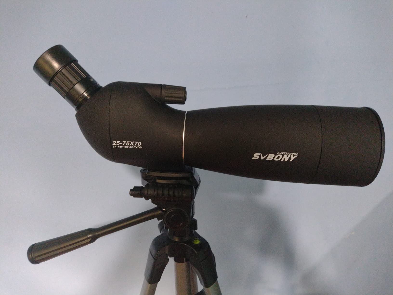 SVBONY SV28 Spotting Scopes with Tripod, 25-75x70 Spotting Scope with Phone Adapter, IP65 Waterproof Fogproof Spotter Scope for Target Shooting, Bird Watching customer photo 2