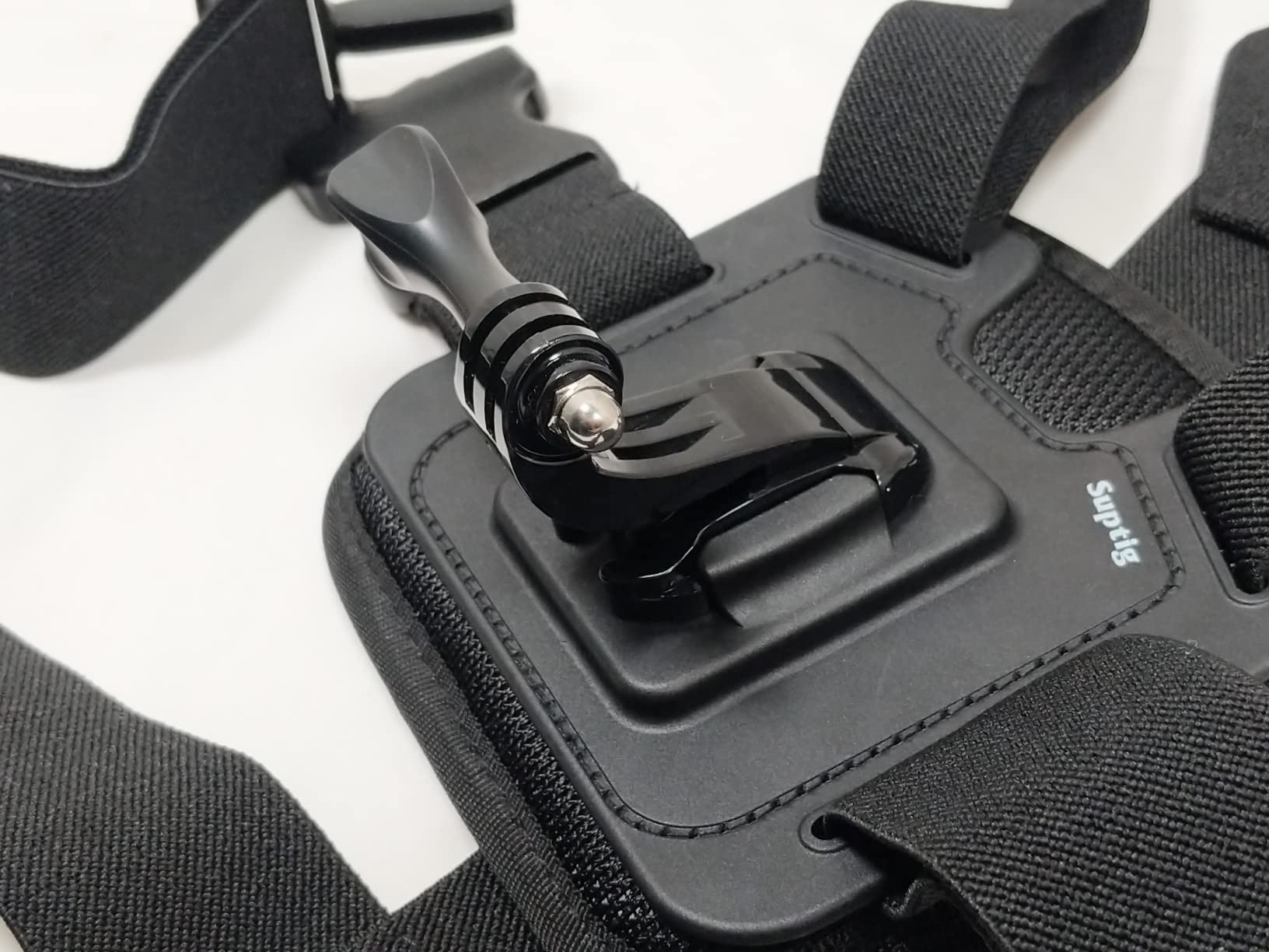 Suptig Chest Mount, Adjustable Chest Strap, Breathable Material Compatible for GoPro Hero 12/11/10/9/8/7/5/4/3, AKASO, DJI Osmo customer photo 2