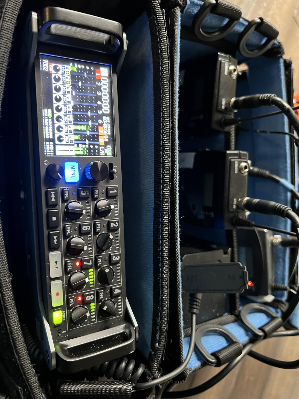 Zoom F8n Pro Field Recorder for Filmmakers with 8 Inputs & 10 Tracks | Clip-Free Audio with 32-Bit Float, 10 Tracks, Dual SD Cards, Ambisonics Mode, Wireless Bluetooth Control customer photo 2