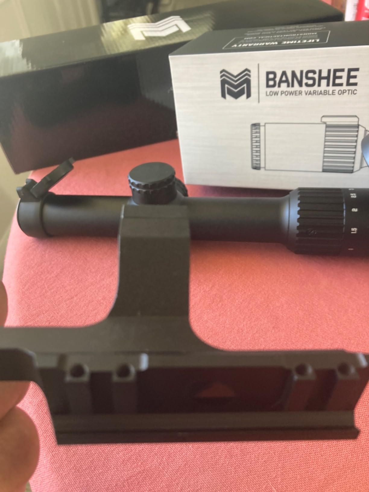 Monstrum Banshee 1-8x24 LPVO Rifle Scope with Extra Low Dispersion Glass and Offset Scope Mount (MX1 Reticle) customer photo 2