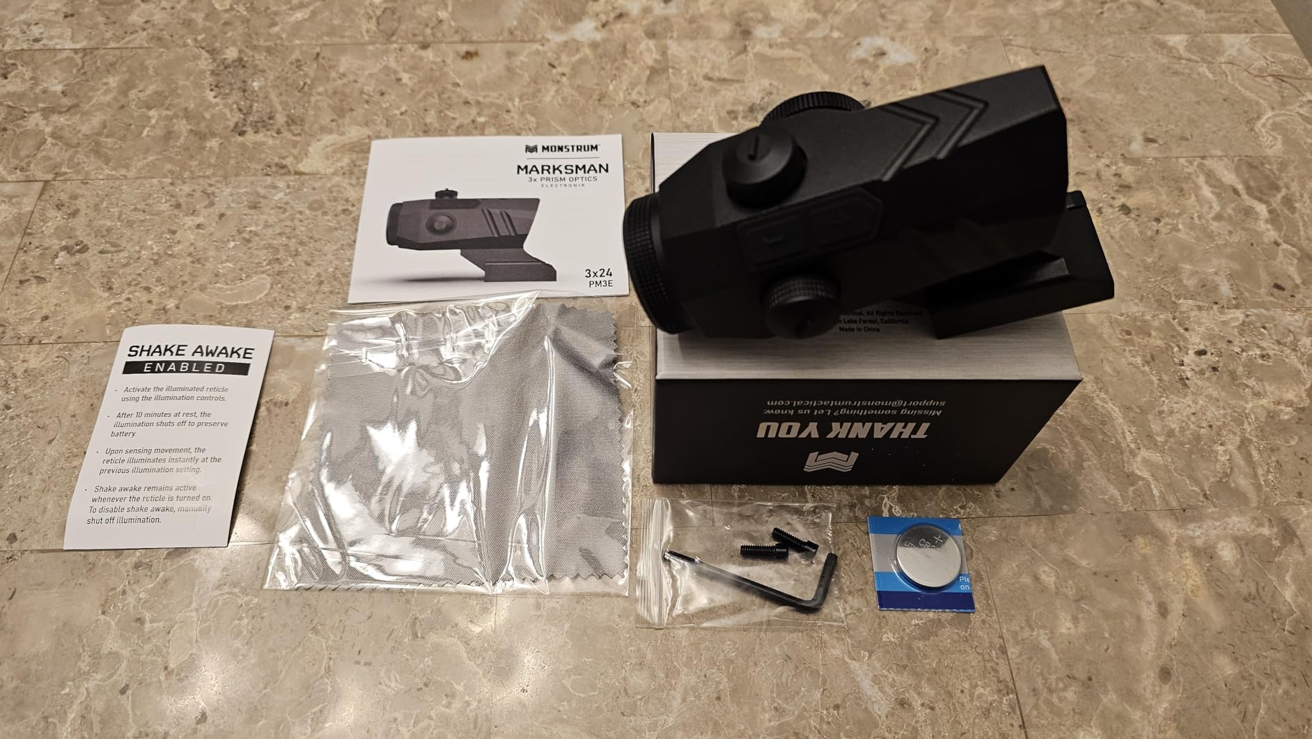 Monstrum Marksman G3 3X Micro Prism Scope with Shake Awake customer photo 1