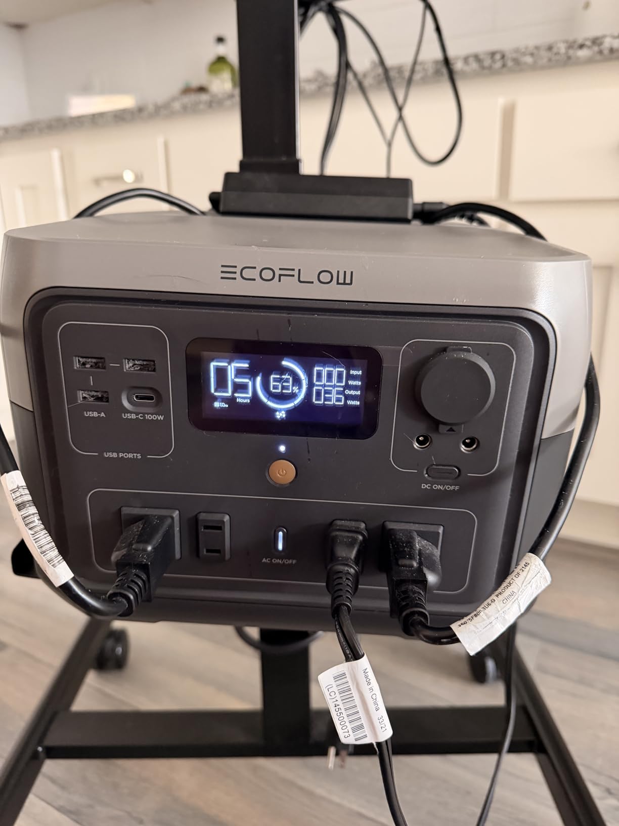 EF ECOFLOW Portable Power Station River 2 Max 500, 499Wh 500W | 1 Hr Fast Charging, LiFePO4 Battery, Up to 1000W Output Solar Generator (Solar Panel Optional) for Outdoor Camping/RVs customer photo 1