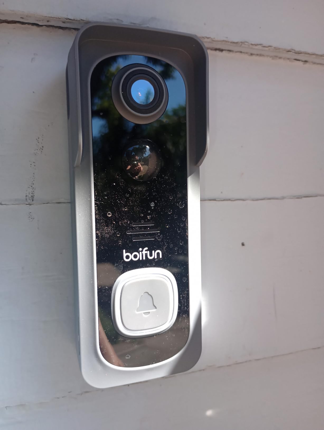 BOIFUN Video Doorbell Camera Wireless - No Subscription Required, 2K HD | 166° Wide View, HDR Night Vision, Motion Alerts, Two-Way Audio & Battery Video Doorbell with Chime, 2.4 GHz Wi-Fi Only customer photo 1