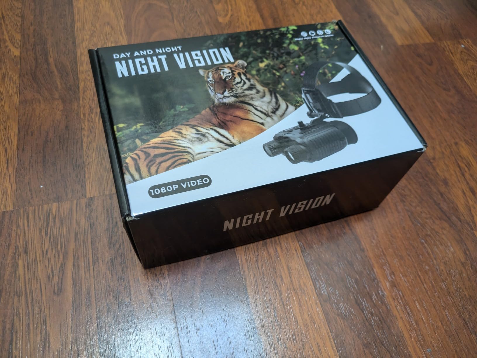 Night Vision Goggles Head Mounted, 1312FT Night Vision Binoculars Compatible with Military Tactical Helmet, Infrared Long Focus 8X Digital Zoom/32GB SD Card customer photo 1
