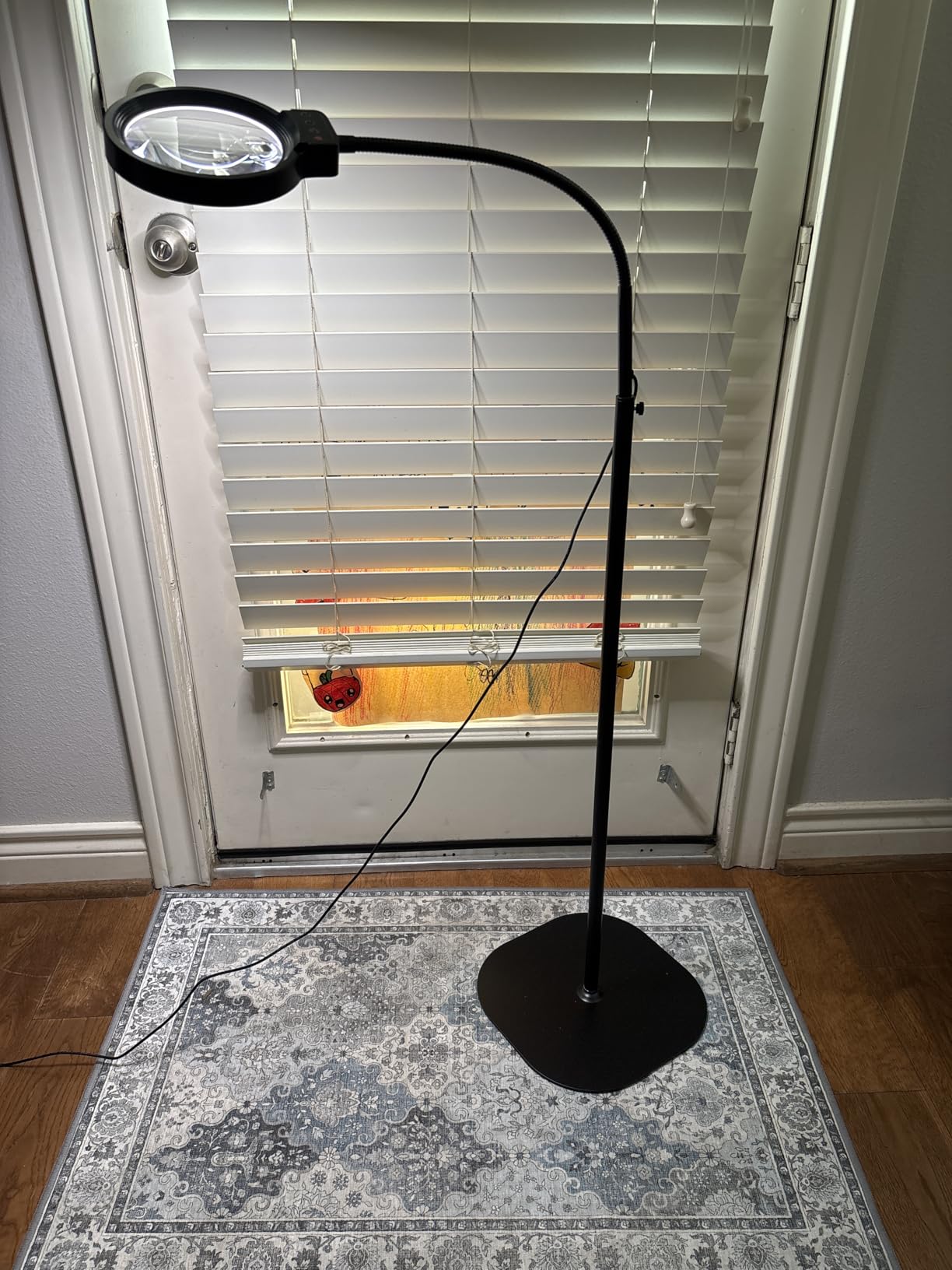30X 10X Large Floor Magnifying Glass with Light and Stand customer photo 2