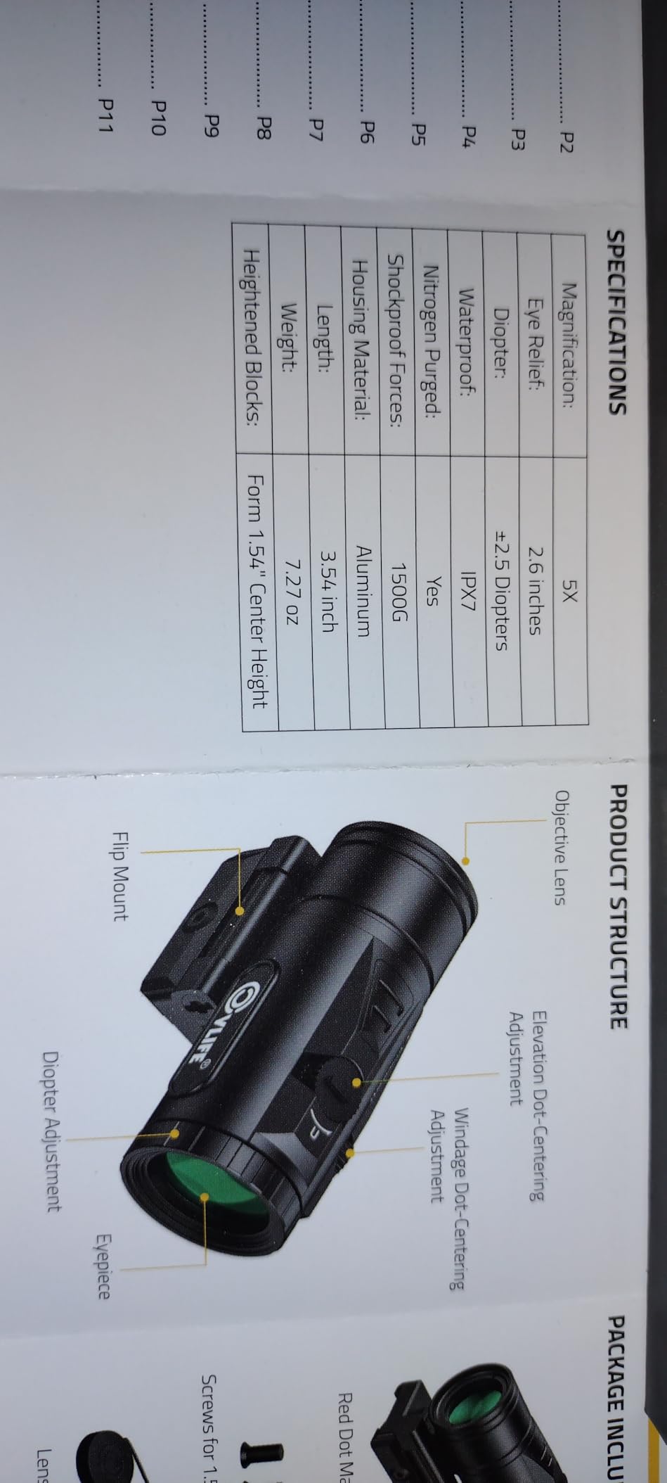 CVLIFE WildHawk 5X Red Dot Magnifier with Flip-to-Side Mount customer photo 2