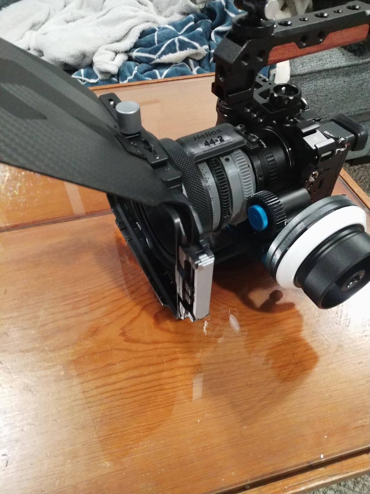 K&F CONCEPT Matte Box with Carbon Fiber Top Flag, with 5pcs Adapter Rings | DSLR Camera Matte Box with Carbon Fiber Top Flag, with 67/72/77/82/95mm Adapter Rings-FM702 customer photo 2