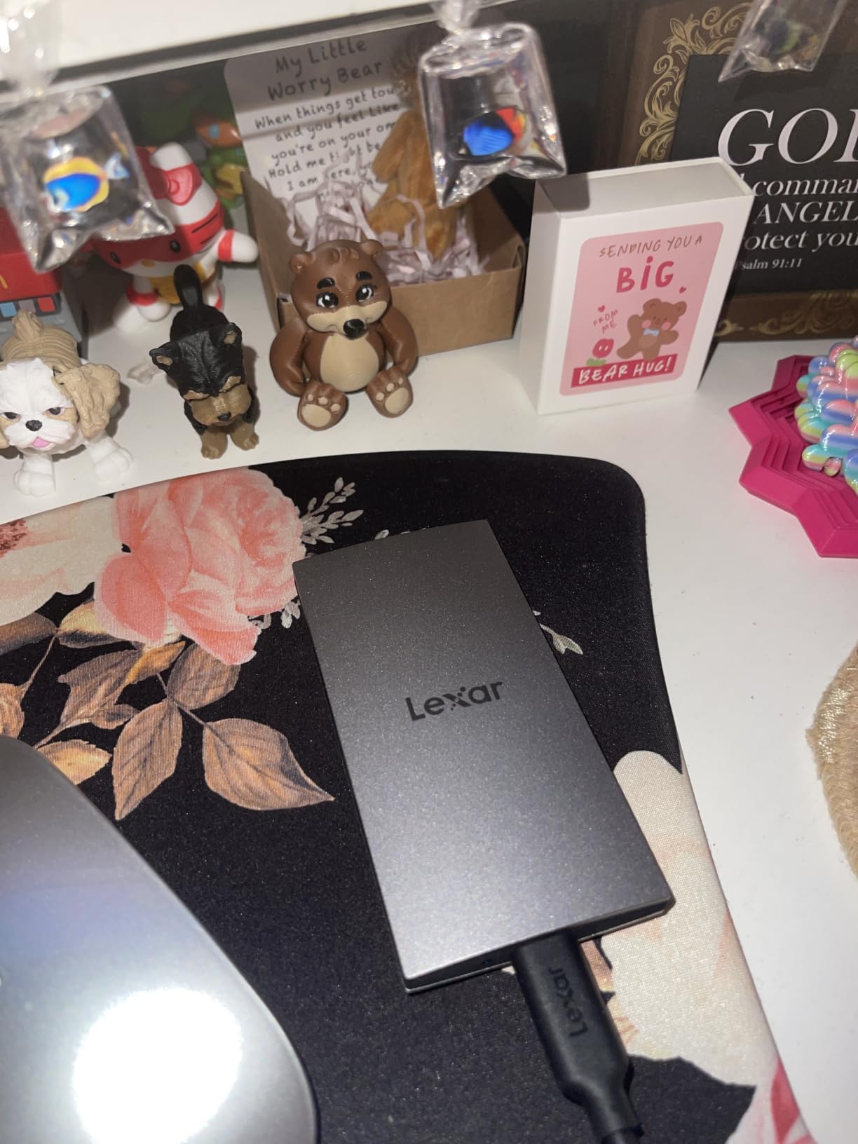Lexar ES3 1TB Portable SSD Silver, USB 3.2 Gen 2 up to 1050MB/s | External SSD compatible with iPhone 17 Series/Mac/PS5/XBOX/Laptop/PC customer photo 2
