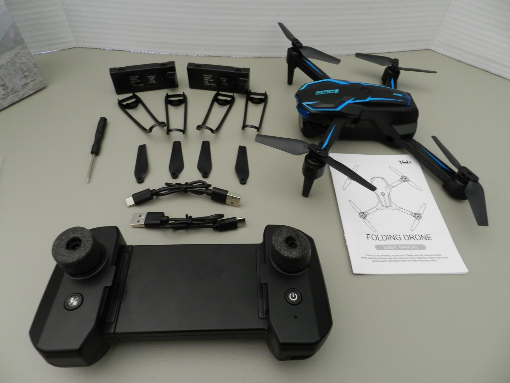 2K HD FPV Drone with Camera for Adults - Altitude Hold, One-Key Takeoff/Landing, 3 Speed Modes, Headless Mode, 2 Batteries, Foldable and Portable, Best Gifts for Beginners, Teen Boys and Girls customer photo 1