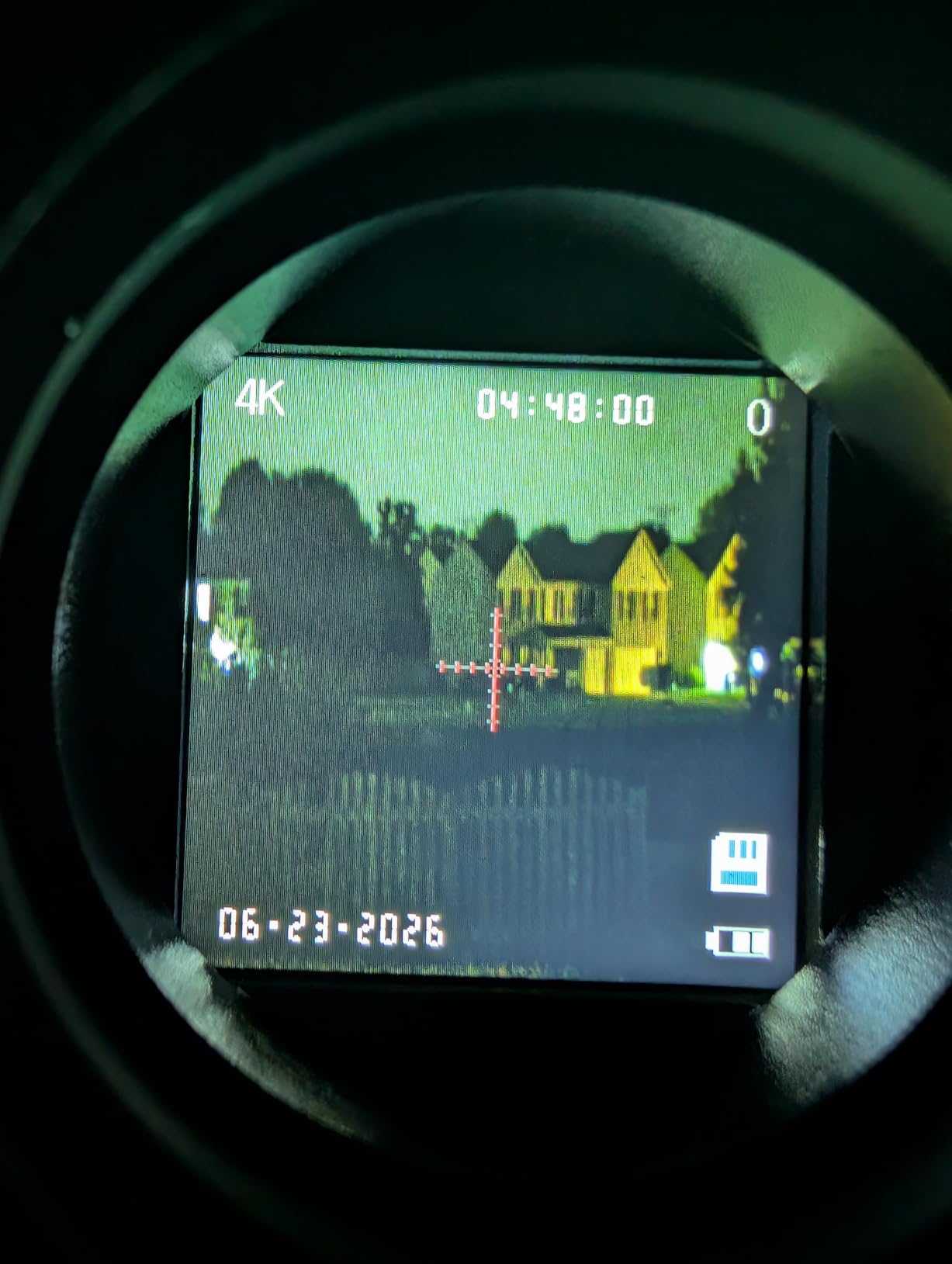 MYTH REALM 4K Digital Night Vision Monocular Scope with 850nm IR Illuminator, 4X Zoom, 1080P Video Recording customer photo 1
