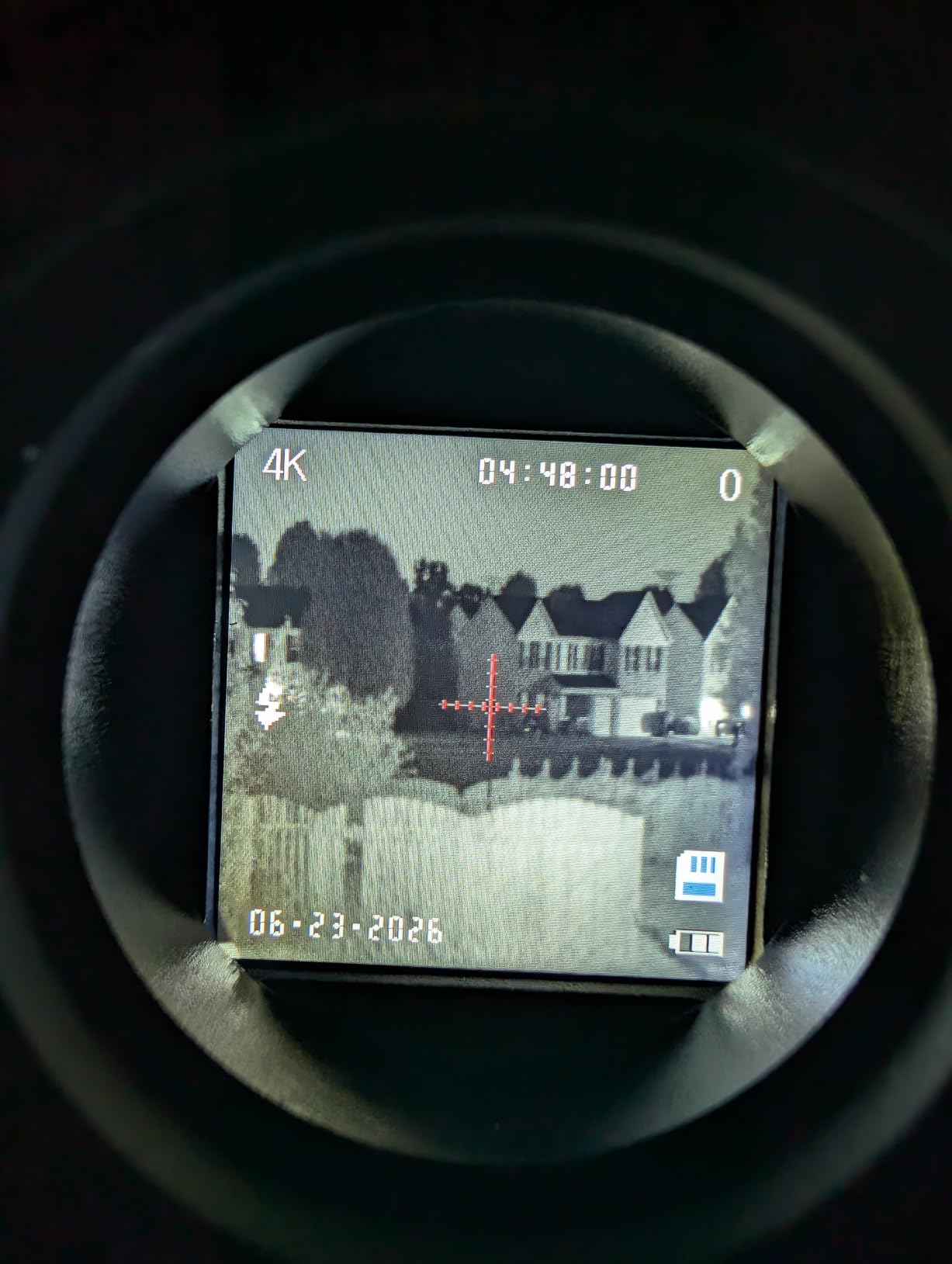 MYTH REALM 4K Digital Night Vision Monocular Scope with 850nm IR Illuminator, 4X Zoom, 1080P Video Recording customer photo 2