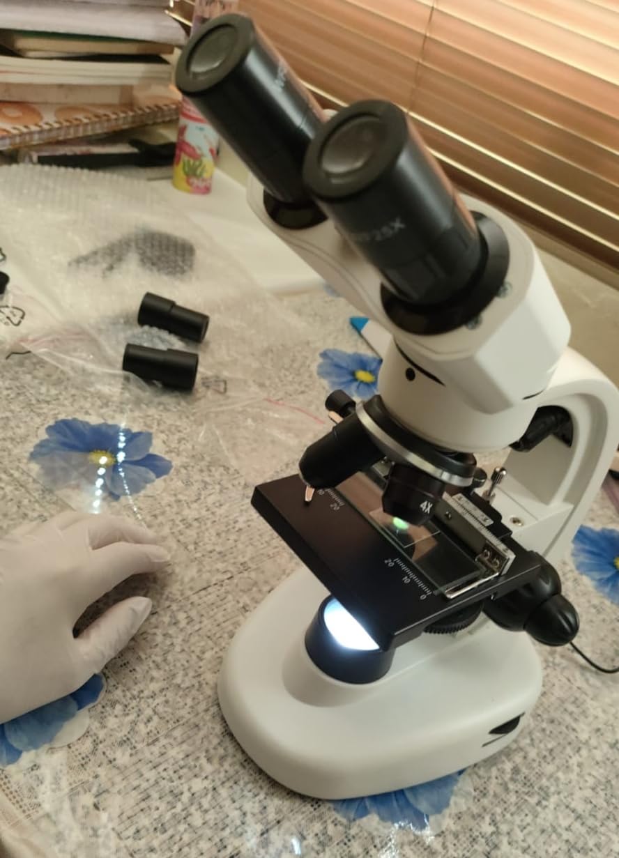 PalliPartners Compound Binocular Microscope for Adults, Professionals & Kids customer photo 2