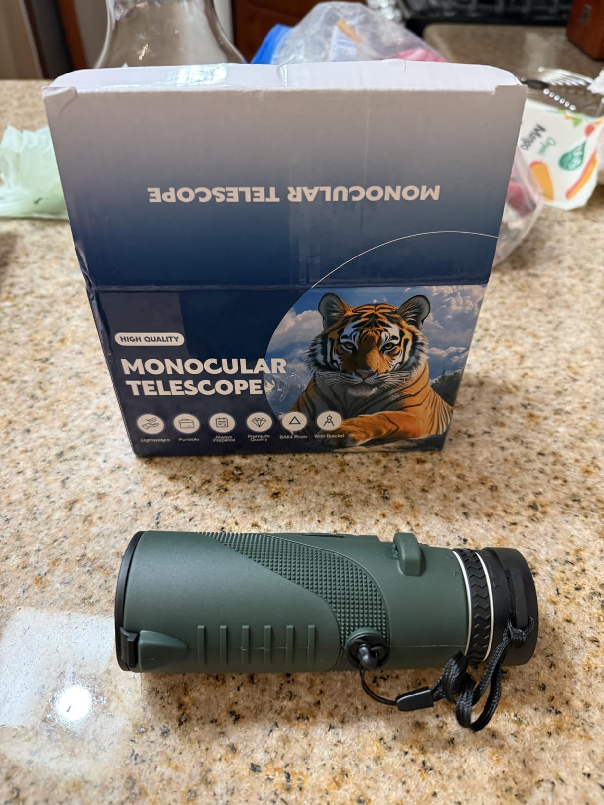 PhysioPhyx 80x100 High Powered Monocular - Green customer photo 1