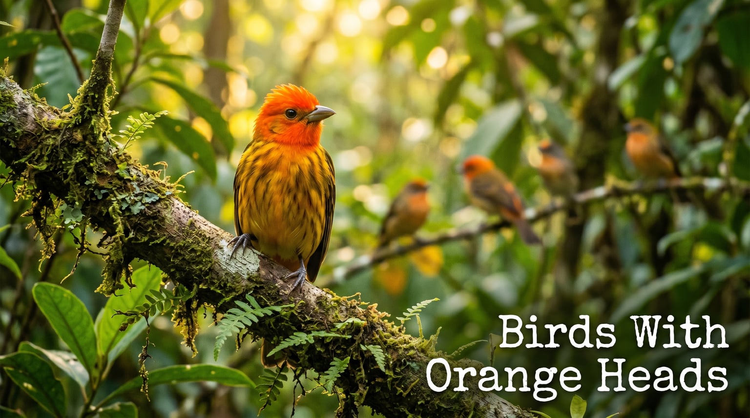 Birds With Orange Heads: 15 Stunning Species for Photographers [cy]