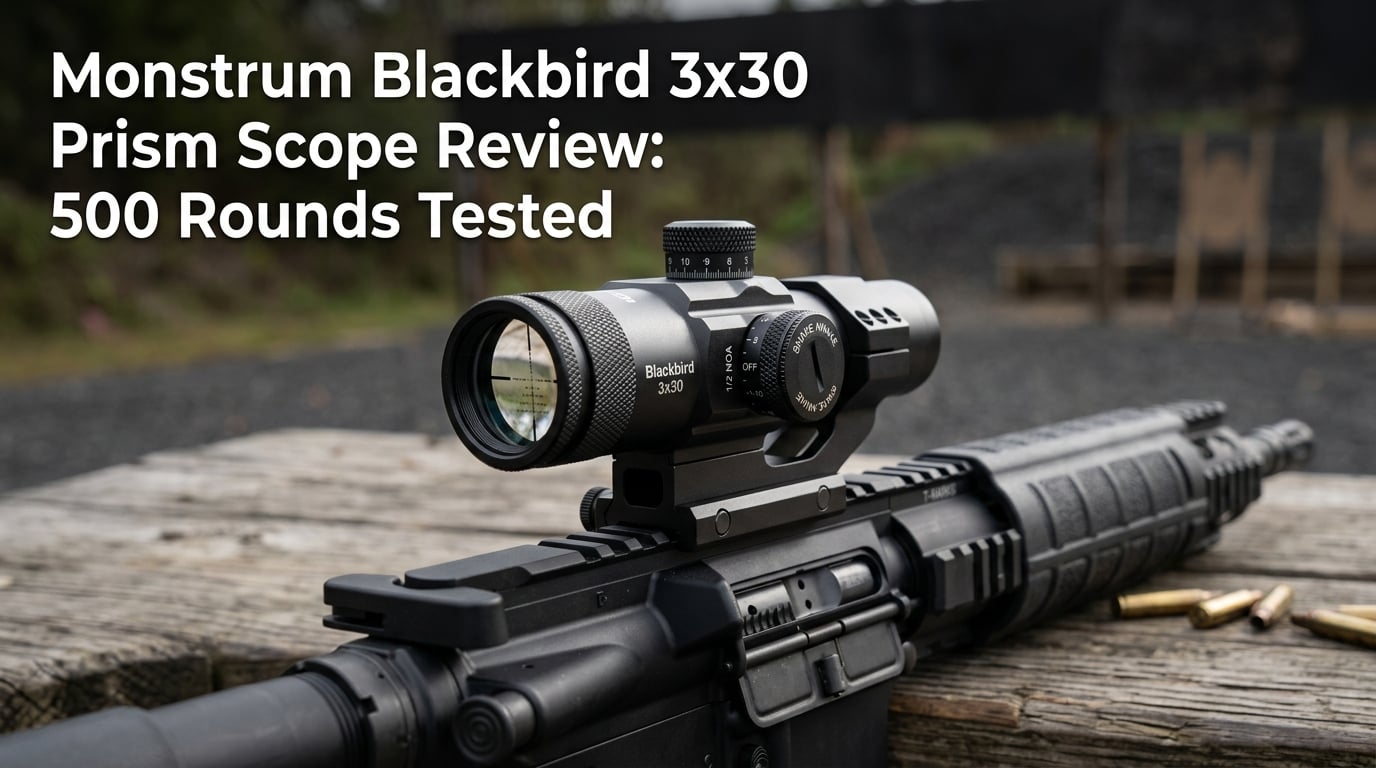 Monstrum Blackbird 3x30 Prism Scope Review: 500 Rounds Tested